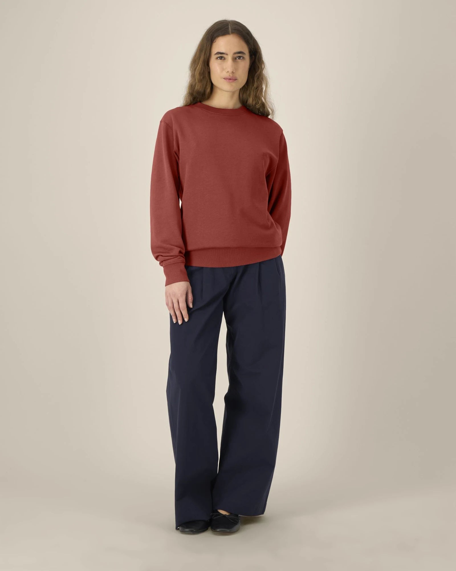 Sweat-shirt unisexe coton bio Stanley/Stella Changer à personnaliser - Earthy Red